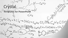  Presentation with molecules - Presentation enhanced with molecules structures - chemistry science formulas on white background and a white colored foreground