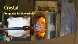  Presentation with glass industry - Theme enhanced with molten industry - artist puts the bowl background and a tawny brown colored foreground