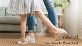  Presentation with mom daughter - Amazing presentation having mom-and-her-daughter-child backdrop and a coral colored foreground