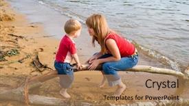  Presentation with mom - Slide deck with  background and a  colored foreground