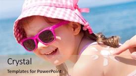  Presentation with veteran mom childre - Amazing PPT theme having anointing - mom anoints protective cream back backdrop and a coral colored foreground