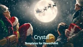  Presentation with merry christmas - PPT theme enhanced with mom dad grandma and grandpa background and a ocean colored foreground