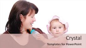  Presentation with mom baby - Cool new presentation theme with mom is feeding her baby and vice versa backdrop and a lemonade colored foreground