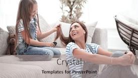  Presentation with barber shop - PPT layouts having mom-plays background and a mint green colored foreground