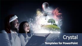  Presentation with togetherness - PPT theme enhanced with moments of family togetherness background and a ocean colored foreground