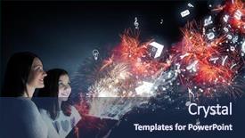  Presentation with togetherness - Slides having moments of family togetherness background and a  colored foreground