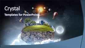  Presentation with organization - Presentation with moments of world creation background and a wine colored foreground