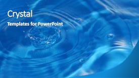  Presentation with abstract water colour - PPT theme featuring momentum - abstract image of water splash background and a  colored foreground