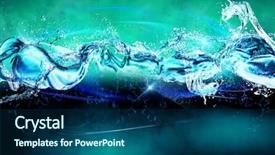  Presentation with momentum - Colorful slides enhanced with momentum - bright background with a splash backdrop and a ocean colored foreground