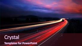  Presentation with momentum - Audience pleasing slide deck consisting of momentum - cars at night with motion backdrop and a tawny brown colored foreground