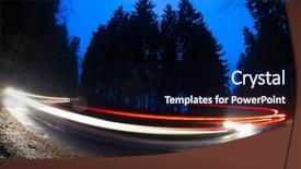  Presentation with rainy day - Cool new presentation theme with momentum - cars going fast backdrop and a navy blue colored foreground