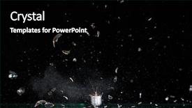  Presentation with speed - PPT theme consisting of momentum - high speed photography background and a black colored foreground