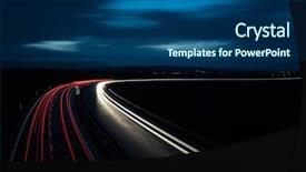  Presentation with momentum - Cool new slide set with momentum - night highway in the uk backdrop and a ocean colored foreground