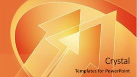  Presentation with momentum - Theme featuring momentum - upwards forward moving arrows abstract background and a yellow colored foreground