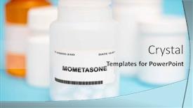  Presentation with dermatitis - Presentation design with mometasone-is-a-corticosteroid-medication background and a white colored foreground