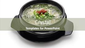  Presentation with sargassum - Presentation enhanced with momguk-sargassum-seaweed-soup background and a  colored foreground