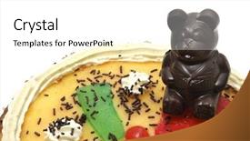  Presentation with spanish - Presentation featuring mona de pascua a typical spanish easter cake background and a white colored foreground