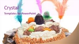  Presentation with spanish - Slide set consisting of mona de pascua a typical spanish easter cake background and a pink colored foreground