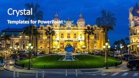  Presentation with france - Slide set featuring monaco cote de azul europe background and a teal colored foreground