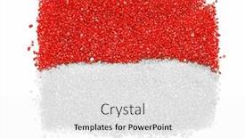  Presentation with white sand - Presentation design featuring monaco-flag-from-color-sand background and a white colored foreground