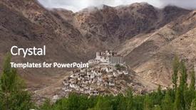  Presentation with ladakh - Cool new PPT layouts with monastery in ladakh jammu kashmir backdrop and a  colored foreground