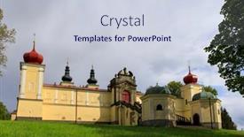  Presentation with czech republic - Presentation theme enhanced with monastery-of-the-mother background and a  colored foreground