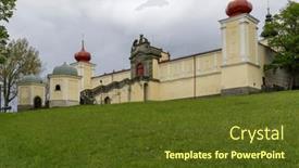  Presentation with god - Slide deck having monastery-of-the-mother background and a tawny brown colored foreground