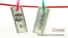  Presentation with monay - Slide deck with monay laundering concept - dollar notes background and a soft green colored foreground