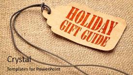  Presentation with tv guide - Slide deck consisting of black monday - holiday gift guide sign background and a coral colored foreground