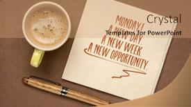  Presentation with new opportunity - PPT layouts enhanced with monday-a-new-day background and a  colored foreground