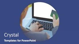  Presentation with online shopping - Slide deck enhanced with monday-never-looked-better-text and a ocean colored foreground