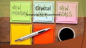  Presentation with sticky notes - Presentation design enhanced with new monday new week neew background and a yellow colored foreground