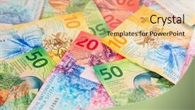 Presentation with banknotes - Presentation theme featuring monetary - collection of the new swiss background and a lemonade colored foreground