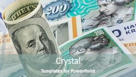  Presentation with danish - Audience pleasing presentation theme consisting of monetary policy - danish crowns currency from denmark backdrop and a mint green colored foreground