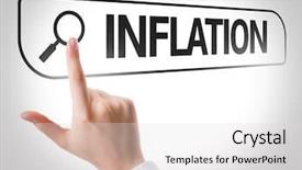 Presentation with inflation - Audience pleasing slide deck consisting of monetary policy - inflation written in search bar backdrop and a light gray colored foreground