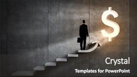  Presentation with growth - Presentation theme consisting of money - great plan for financial growth background and a dark gray colored foreground