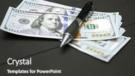  Presentation with black youths - Beautiful slide set featuring money and pen writer fee backdrop and a  colored foreground