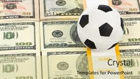  Presentation with basketball basketball hoop sport ball - Slide deck having money and soccer ball - sport background and a soft green colored foreground