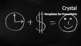  Presentation with time money - Slide deck having money and time is everything background and a black colored foreground