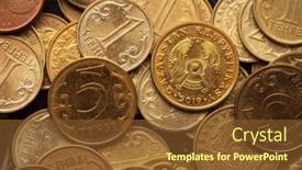  Presentation with kazakhstan - Presentation theme consisting of money-background-macro-closeup background and a tawny brown colored foreground