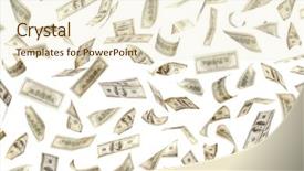  Presentation with on money - Beautiful presentation featuring money background of 100 banknotes backdrop and a cream colored foreground