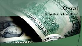  Presentation with bills - Amazing theme having money background of one hundred backdrop and a mint green colored foreground