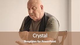  Presentation with counting - Presentation with money cane - senior man counting coins while background and a coral colored foreground