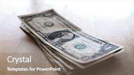  Presentation with bills - Beautiful slide deck featuring money cash dollar bills american backdrop and a  colored foreground