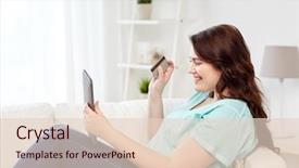  Presentation with money online shopping - Beautiful PPT layouts featuring  backdrop and a  colored foreground