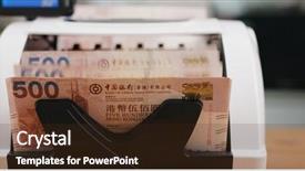  Presentation with hong kong finance - Cool new presentation with money counting machine for counting backdrop and a  colored foreground