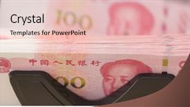  Presentation with ship machine parts - Cool new slides with money counting machine with rmb backdrop and a lemonade colored foreground