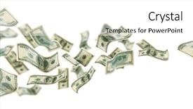  Presentation with demographic millennials business concept - Colorful theme enhanced with money dollar - business concept background backdrop and a white colored foreground