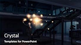  Presentation with photo - Colorful PPT theme enhanced with money drop - businessman make photo mixed media backdrop and a black colored foreground