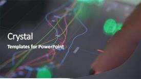  Presentation with market data - PPT theme enhanced with money drop - stock market data graph background and a dark gray colored foreground